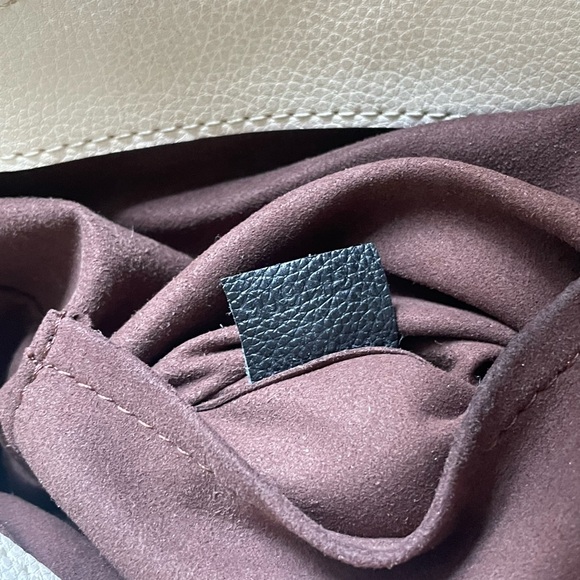 White Monogram Perforated Leather Shoulder Bag - Picture 8 of 14